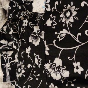 LuLaRoe XL maxi skirt black with gray floral